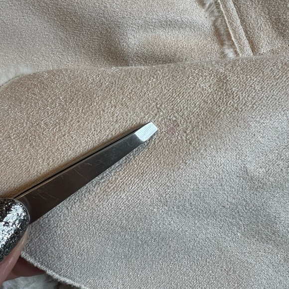 Anthropologie Hazel - Faux Sherling open cardigan in cream and ivory - Picture 5 of 5